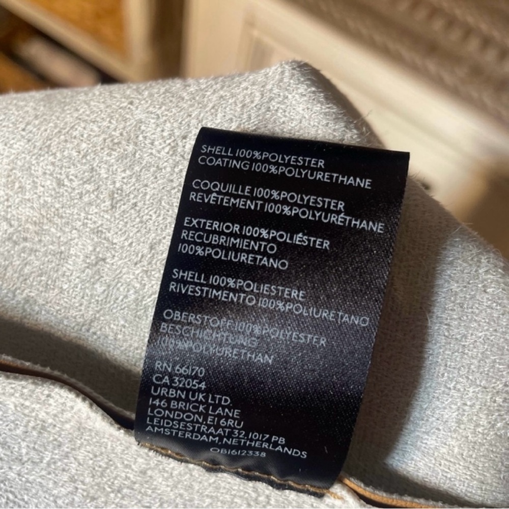 Anthropologie Maeve Faux Leather Shirt Jacket color neutral - Picture 16 of 16